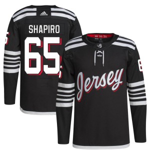 Kyle Shapiro Men's Adidas New Jersey Devils Authentic Black 2021/22 Alternate Primegreen Pro Player Jersey