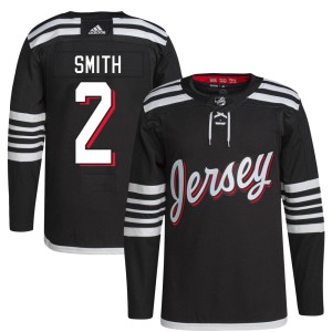 Brendan Smith Men's Adidas New Jersey Devils Authentic Black 2021/22 Alternate Primegreen Pro Player Jersey