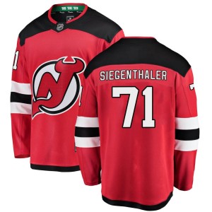Jonas Siegenthaler Men's Fanatics Branded New Jersey Devils Breakaway Red Home Jersey