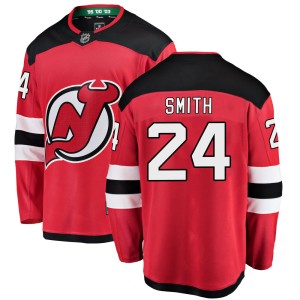 Ty Smith Men's Fanatics Branded New Jersey Devils Breakaway Red Home Jersey