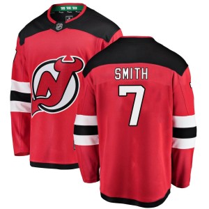 Brendan Smith Men's Fanatics Branded New Jersey Devils Breakaway Red Home Jersey