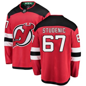 Marian Studenic Men's Fanatics Branded New Jersey Devils Breakaway Red Home Jersey