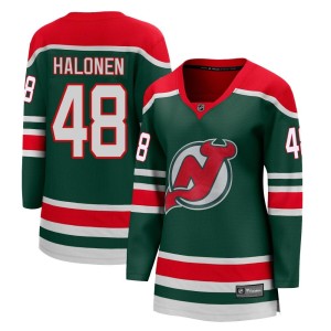 Brian Halonen Women's Fanatics Branded New Jersey Devils Breakaway Green 2020/21 Special Edition Jersey