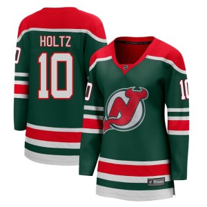 Alexander Holtz Women's Fanatics Branded New Jersey Devils Breakaway Green 2020/21 Special Edition Jersey