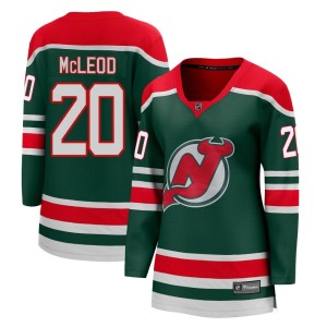 Michael McLeod Women's Fanatics Branded New Jersey Devils Breakaway Green 2020/21 Special Edition Jersey