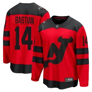 Nathan Bastian Men's Fanatics Branded New Jersey Devils Breakaway Red 2024 Stadium Series Jersey
