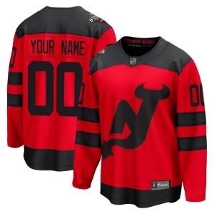 Custom Men's Fanatics Branded New Jersey Devils Breakaway Red Custom 2024 Stadium Series Jersey