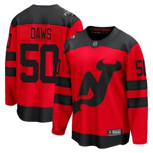 Nico Daws Men's Fanatics Branded New Jersey Devils Breakaway Red 2024 Stadium Series Jersey