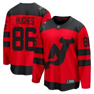 Jack Hughes Men's Fanatics Branded New Jersey Devils Breakaway Red 2024 Stadium Series Jersey
