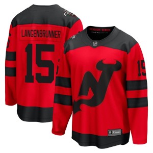Jamie Langenbrunner Men's Fanatics Branded New Jersey Devils Breakaway Red 2024 Stadium Series Jersey