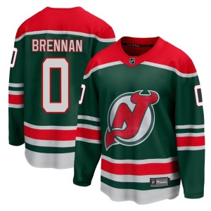 Tyler Brennan Men's Fanatics Branded New Jersey Devils Breakaway Green 2020/21 Special Edition Jersey