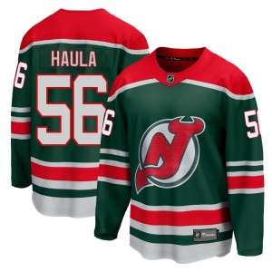Erik Haula Men's Fanatics Branded New Jersey Devils Breakaway Green 2020/21 Special Edition Jersey