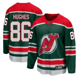 Jack Hughes Men's Fanatics Branded New Jersey Devils Breakaway Green 2020/21 Special Edition Jersey