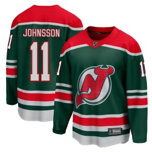 Andreas Johnsson Men's Fanatics Branded New Jersey Devils Breakaway Green 2020/21 Special Edition Jersey