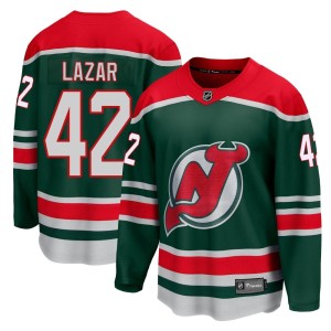 Curtis Lazar Men's Fanatics Branded New Jersey Devils Breakaway Green 2020/21 Special Edition Jersey