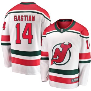 Nathan Bastian Youth Fanatics Branded New Jersey Devils Breakaway White Alternate Jersey