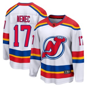 Simon Nemec Youth Fanatics Branded New Jersey Devils Breakaway White Special Edition 2.0 Jersey