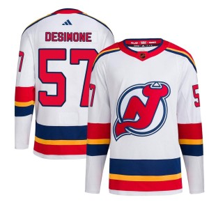 Nick DeSimone Youth Adidas New Jersey Devils Authentic White Reverse Retro 2.0 Jersey