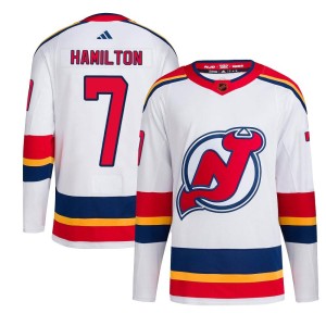 Dougie Hamilton Youth Adidas New Jersey Devils Authentic White Reverse Retro 2.0 Jersey