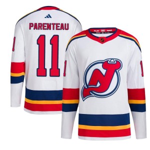 P. A. Parenteau Youth Adidas New Jersey Devils Authentic White Reverse Retro 2.0 Jersey
