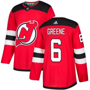 Andy Greene Men's Adidas New Jersey Devils Authentic Green Red Jersey
