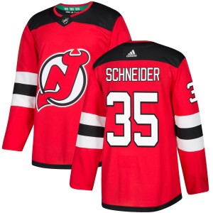 Cory Schneider Men's Adidas New Jersey Devils Authentic Red Jersey