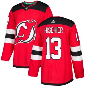 Nico Hischier Youth Adidas New Jersey Devils Authentic Red Home Jersey