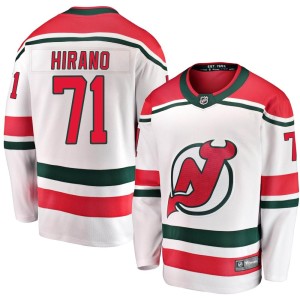 Yushiroh Hirano Men's Fanatics Branded New Jersey Devils Breakaway White Alternate Jersey