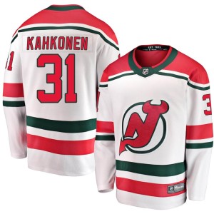 Kaapo Kahkonen Men's Fanatics Branded New Jersey Devils Breakaway White Alternate Jersey