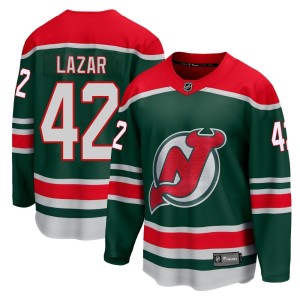 Curtis Lazar Youth Fanatics Branded New Jersey Devils Breakaway Green 2020/21 Special Edition Jersey