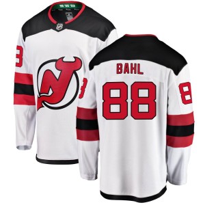 Kevin Bahl Youth Fanatics Branded New Jersey Devils Breakaway White Away Jersey