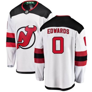 Ethan Edwards Youth Fanatics Branded New Jersey Devils Breakaway White Away Jersey