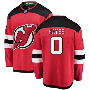 Zachary Hayes Youth Fanatics Branded New Jersey Devils Breakaway Red Home Jersey