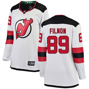 Josh Filmon Women's Fanatics Branded New Jersey Devils Breakaway White Away Jersey
