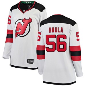 Erik Haula Women's Fanatics Branded New Jersey Devils Breakaway White Away Jersey