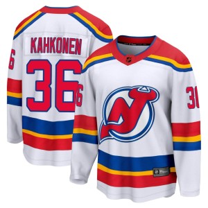 Kaapo Kahkonen Men's Fanatics Branded New Jersey Devils Breakaway White Special Edition 2.0 Jersey