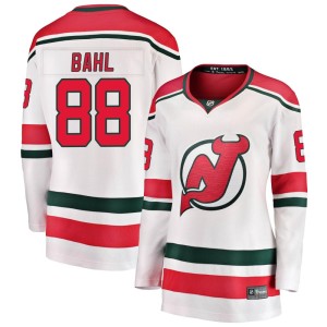 Kevin Bahl Women's Fanatics Branded New Jersey Devils Breakaway White Alternate Jersey