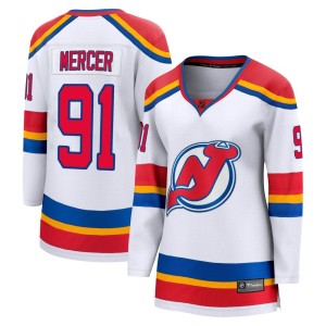 Dawson Mercer Women's Fanatics Branded New Jersey Devils Breakaway White Special Edition 2.0 Jersey