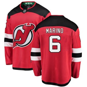 John Marino Men's Fanatics Branded New Jersey Devils Breakaway Red Home Jersey