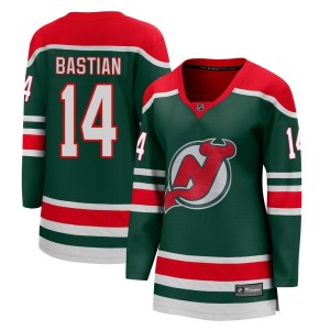 Nathan Bastian Women's Fanatics Branded New Jersey Devils Breakaway Green 2020/21 Special Edition Jersey