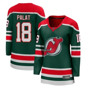 Ondrej Palat Women's Fanatics Branded New Jersey Devils Breakaway Green 2020/21 Special Edition Jersey