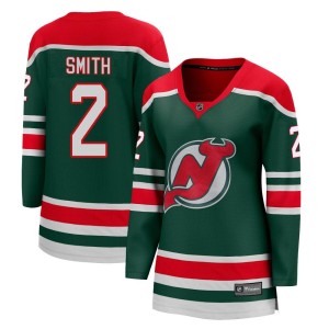 Brendan Smith Women's Fanatics Branded New Jersey Devils Breakaway Green 2020/21 Special Edition Jersey