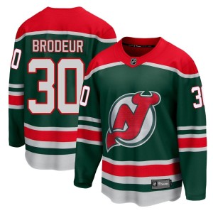 Martin Brodeur Men's Fanatics Branded New Jersey Devils Breakaway Green 2020/21 Special Edition Jersey