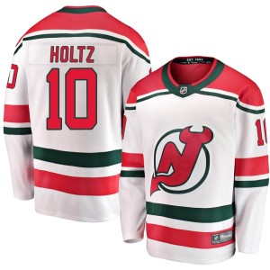 Alexander Holtz Youth Fanatics Branded New Jersey Devils Breakaway White Alternate Jersey
