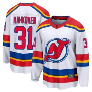 Kaapo Kahkonen Youth Fanatics Branded New Jersey Devils Breakaway White Special Edition 2.0 Jersey