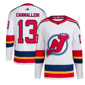Mike Cammalleri Youth Adidas New Jersey Devils Authentic White Reverse Retro 2.0 Jersey